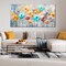 Flower Wall Art for Living Room, Dandelion Canvas Wall Decor for Bedroom, Colorful Abstract Print Painting Picture, Large Size 48x24 Inches